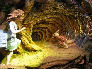 Alice wonderland rabbit hole